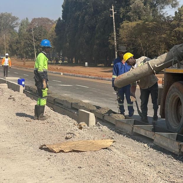 Kerb laying